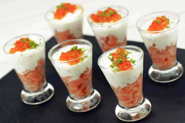 Verrines de saumon et mascarpone au Thermomix - recette facile et rapide Verrines de saumon et mascarpone au Thermomix - recette facile et rapide