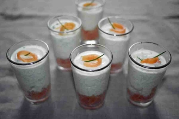Verrines de saumon et mascarpone : Un apéritif raffiné et savoureux